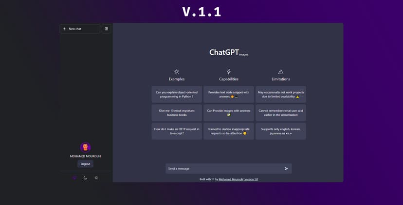 Chat GPT Clone V.1.1